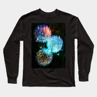 Dandelions Blue Long Sleeve T-Shirt